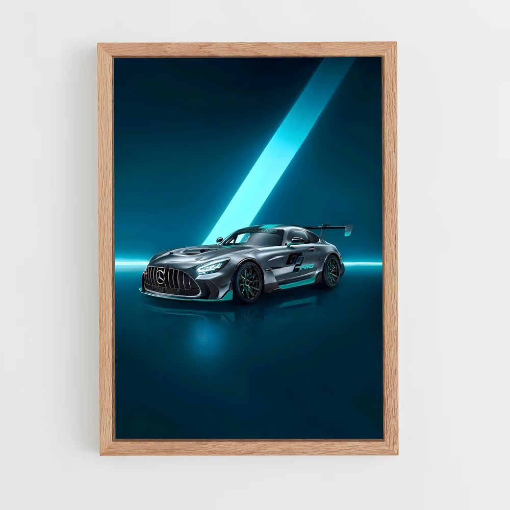 Poster Vision de Performance – affiche Mercedes (vue 4)